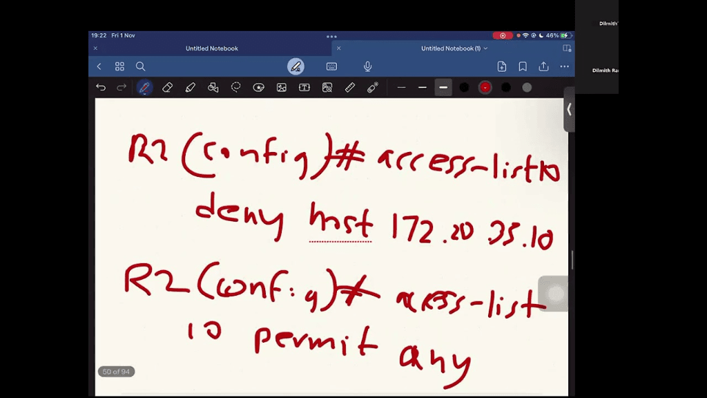 CN Final - ACL (Access Control Lists)