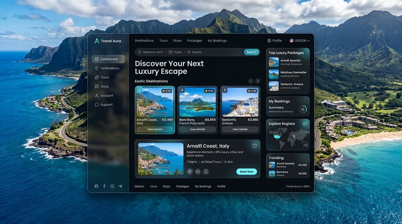 Travel Aura Website