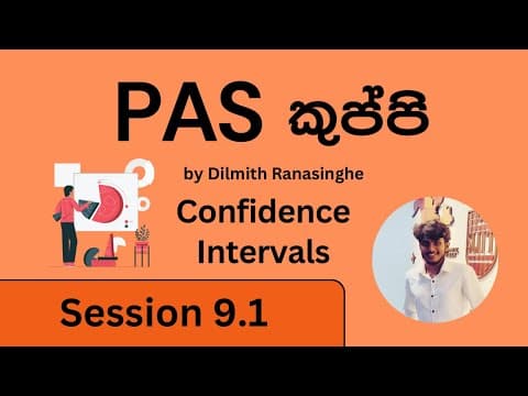 Confidence Intervals (PAS Lecture 9)